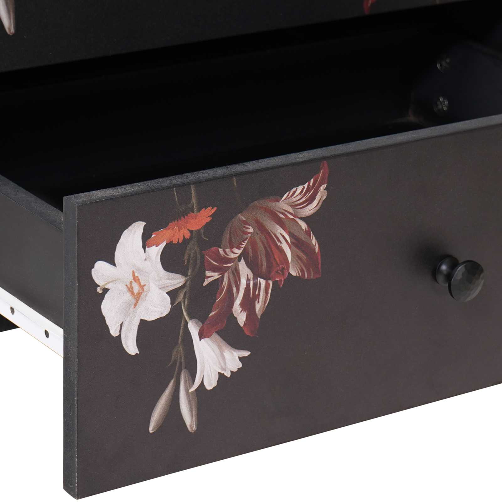 Comodino Multicolore 50 x 33 x 60 cm Legno di mango massello | homemem39
