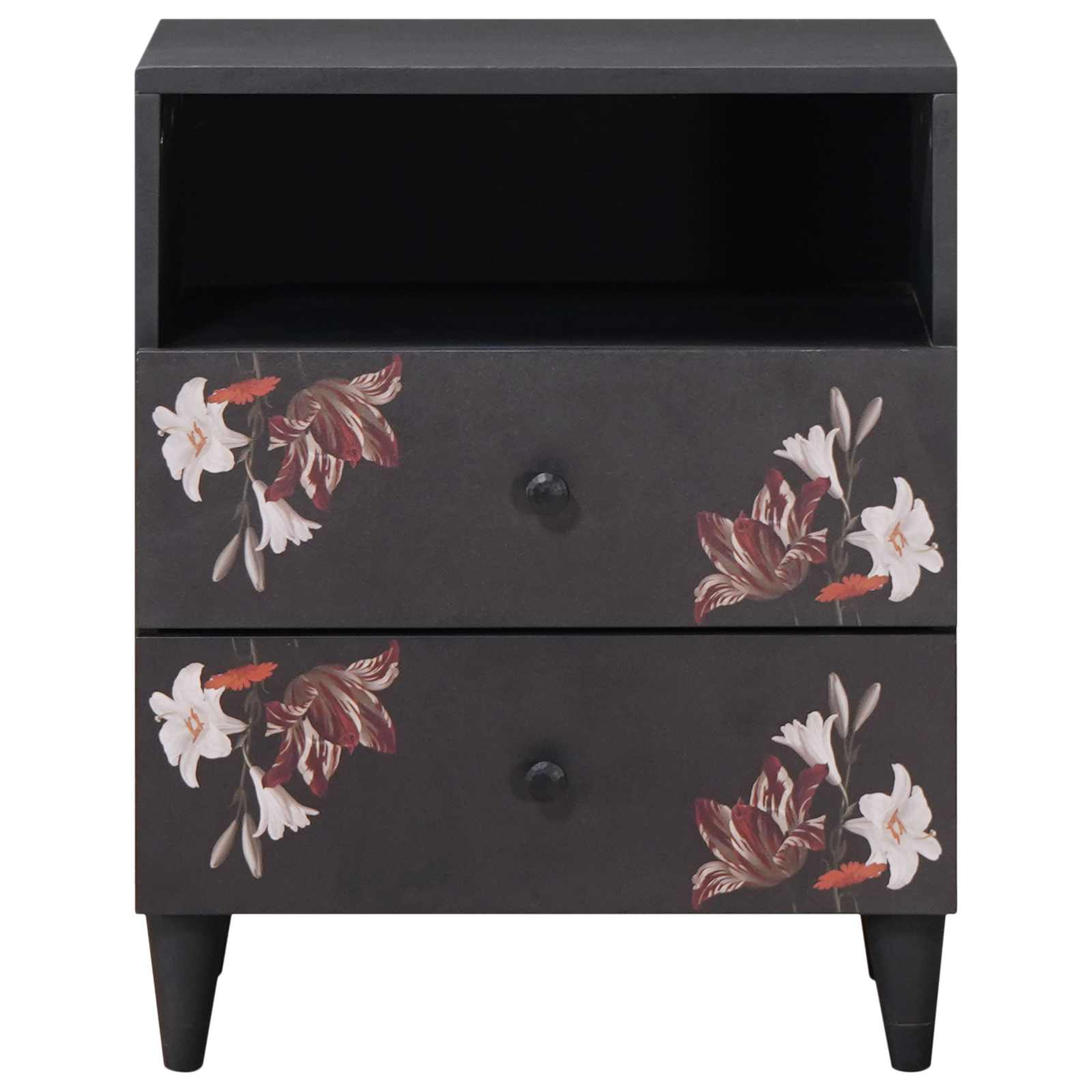 Comodino Multicolore 50 x 33 x 60 cm Legno di mango massello | homemem39
