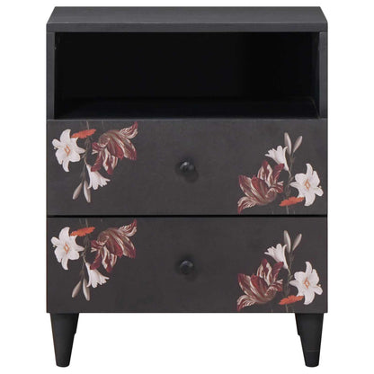 Comodino Multicolore 50 x 33 x 60 cm Legno di mango massello | homemem39