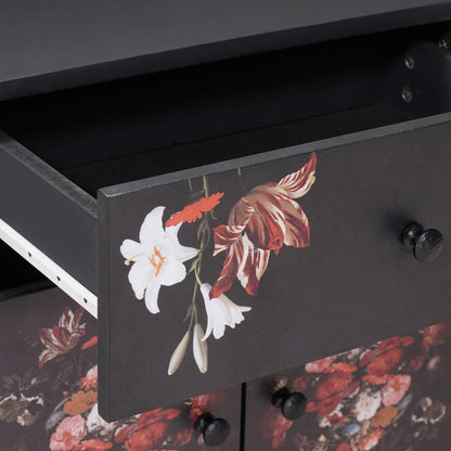 Comodino Multicolore 50 x 33 x 60 cm Legno di mango massello | homemem39