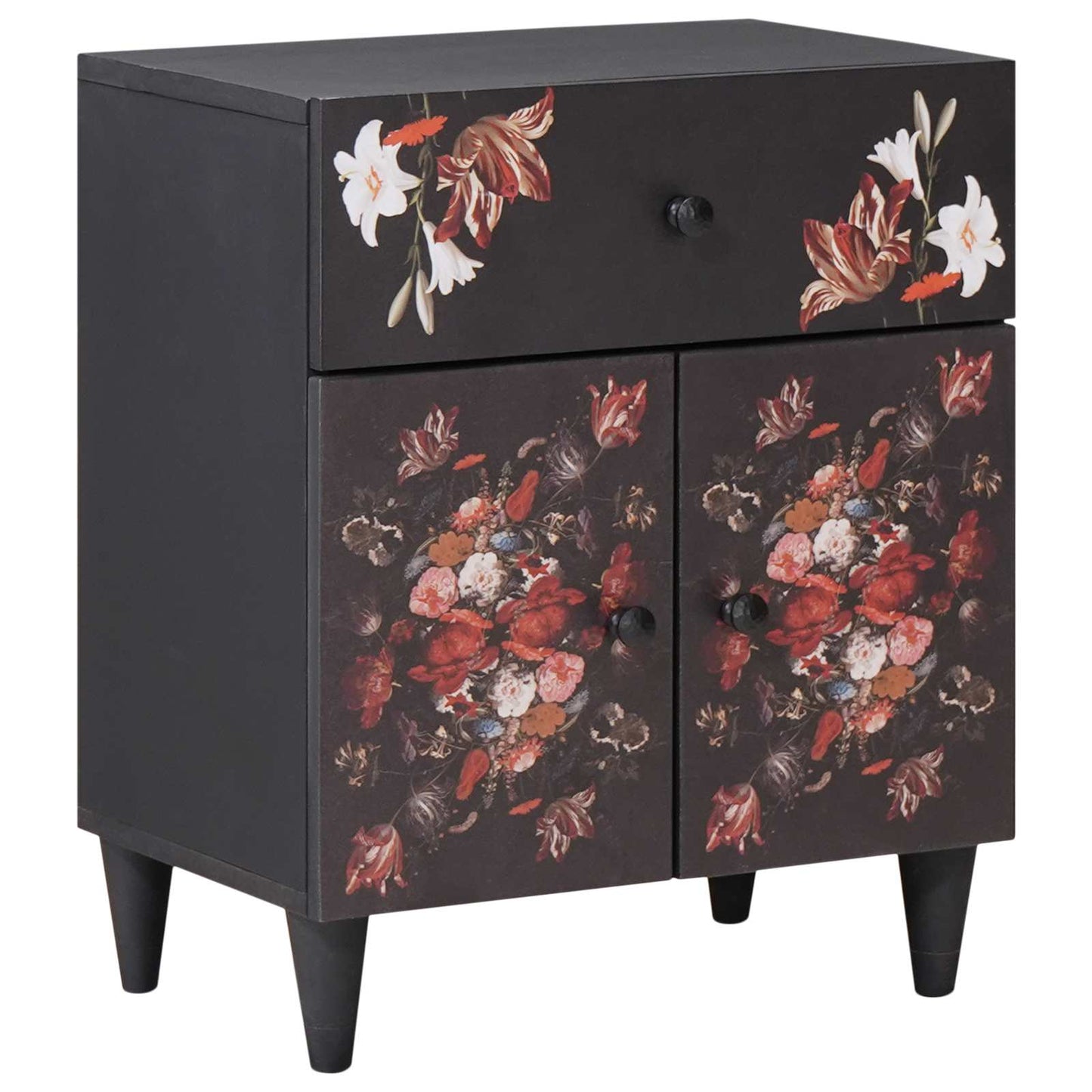 Comodino Multicolore 50 x 33 x 60 cm Legno di mango massello | homemem39
