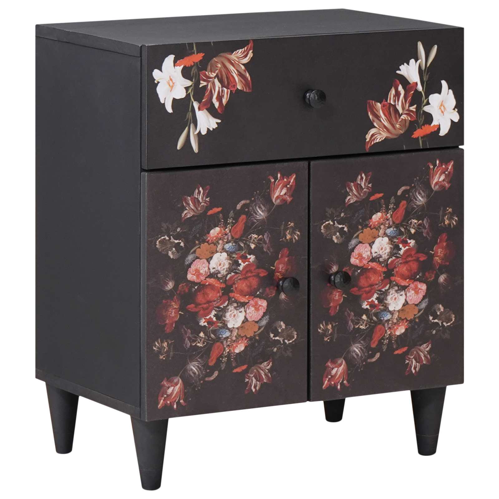 Comodino Multicolore 50 x 33 x 60 cm Legno di mango massello | homemem39