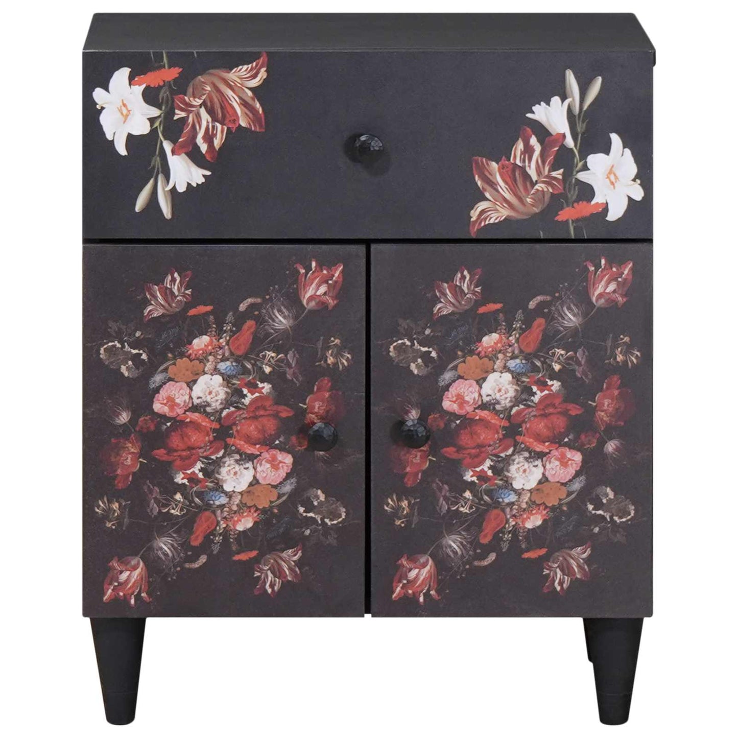 Comodino Multicolore 50 x 33 x 60 cm Legno di mango massello | homemem39