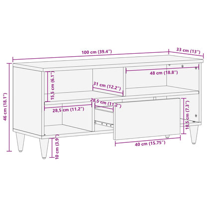 Armadi di Stoccaggio Multicolore 100 x 33,5 x 46 cm | homemem39