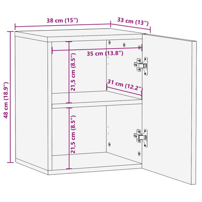 Armadio pensile con archiviazione Multicolore 38 x 33,5 x 48 cm | homemem39