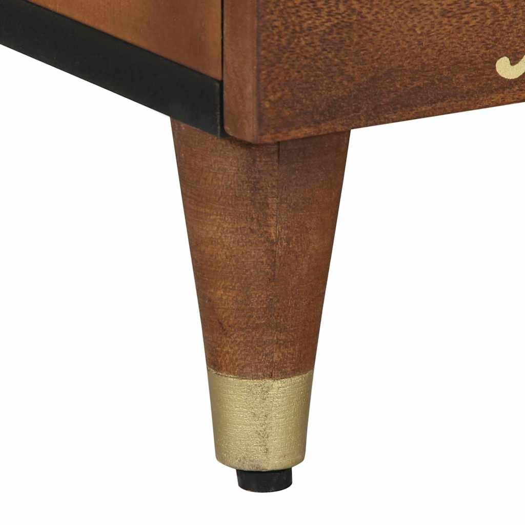 Comodino con porta 2 pcs Marrone miele 40 x 33 x 46 cm | homemem39