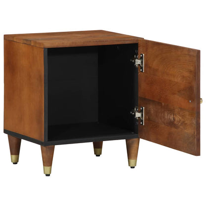 Comodino con porta 2 pcs Marrone miele 40 x 33 x 46 cm | homemem39
