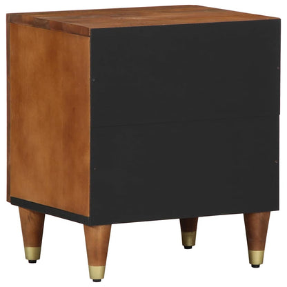 Comodino con porta 2 pcs Marrone miele 40 x 33 x 46 cm | homemem39