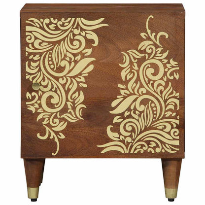 Comodino con porta 2 pcs Marrone miele 40 x 33 x 46 cm | homemem39