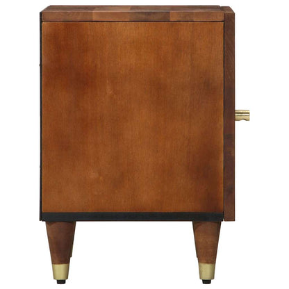 Comodino con porta 2 pcs Marrone miele 40 x 33 x 46 cm | homemem39
