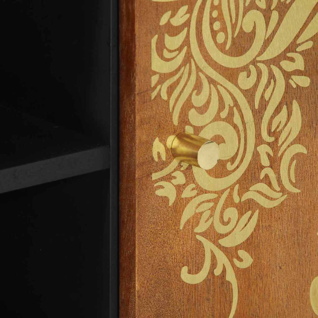 Mobile TV Marrone 105 x 33.5 x 46 cm Legno massello di mango