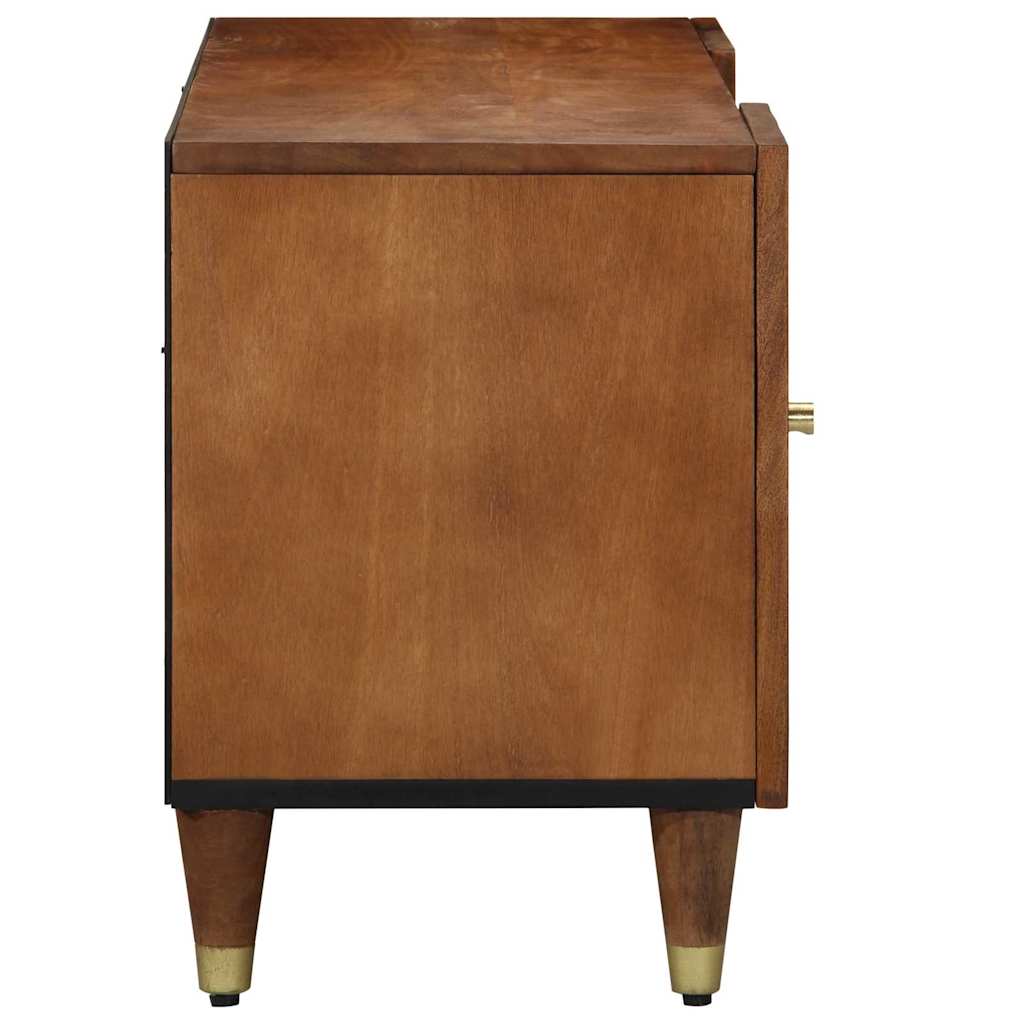 Mobile TV Marrone 105 x 33.5 x 46 cm Legno massello di mango