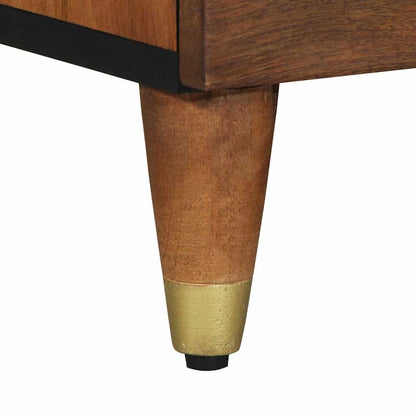 Mobile TV con lo scaffale Marrone Legno massello di mango