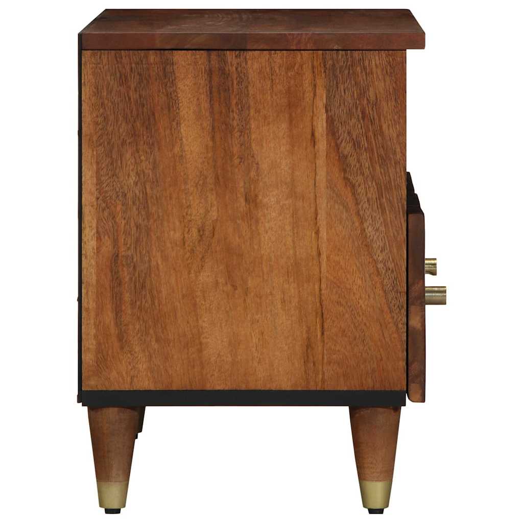 Mobile TV con lo scaffale Marrone Legno massello di mango