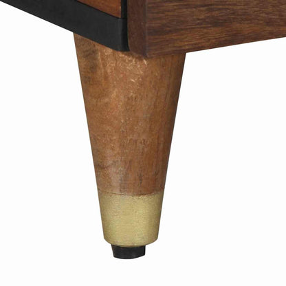 Tavolino da salotto marrone ambrato 80 x 50 x 40 cm