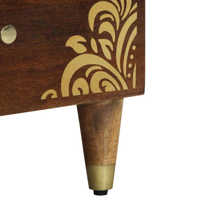 Armadio da Notte 2 pcs marrone ambrato 40 x 33 x 46 cm