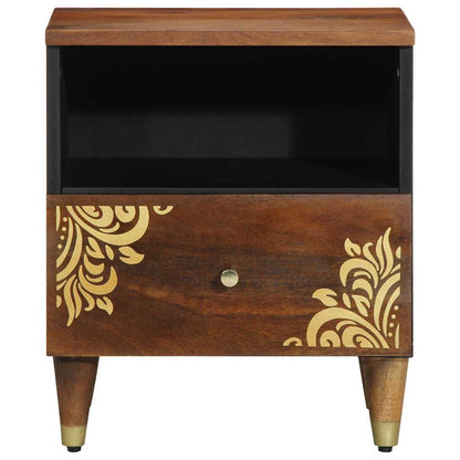 Armadio da Notte 2 pcs marrone ambrato 40 x 33 x 46 cm