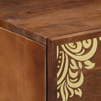 Armadio da Notte con cassetto marrone ambrato 50 x 33 x 62 cm