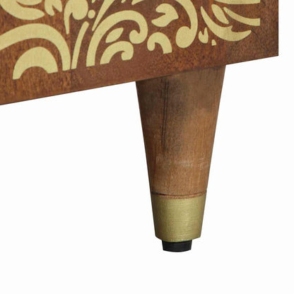 Armadio da Notte con cassetto marrone ambrato 50 x 33 x 60 cm
