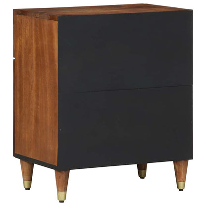 Armadio da Notte con cassetto marrone ambrato 50 x 33 x 60 cm