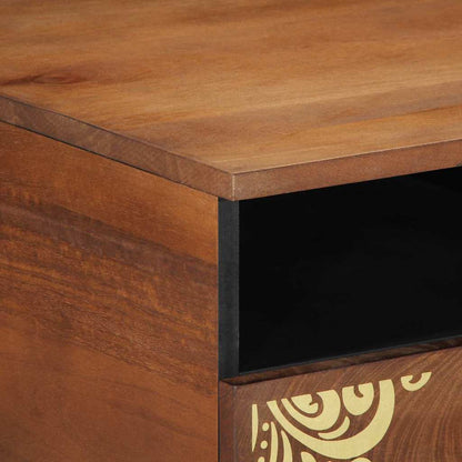 Tavolino da salotto con cassetto Marrone miele 80 x 54 x 40 cm | homemem39