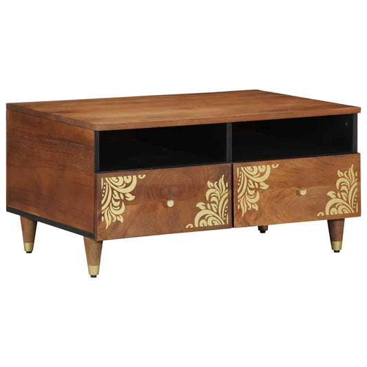 Tavolino da salotto con cassetto Marrone miele 80 x 54 x 40 cm | homemem39