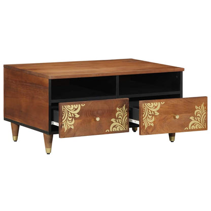 Tavolino da salotto con cassetto Marrone miele 80 x 54 x 40 cm | homemem39