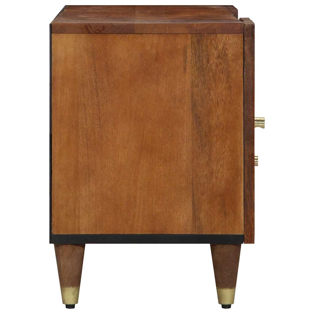 Mobile TV Marrone 105 x 33.5 x 46 cm Legno massello di mango