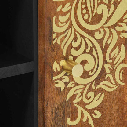 Mobile TV Marrone 80 x 31.5 x 46 cm Legno massello di mango