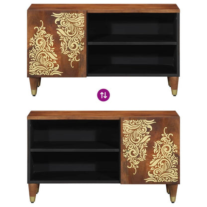 Mobile TV Marrone 80 x 31.5 x 46 cm Legno massello di mango