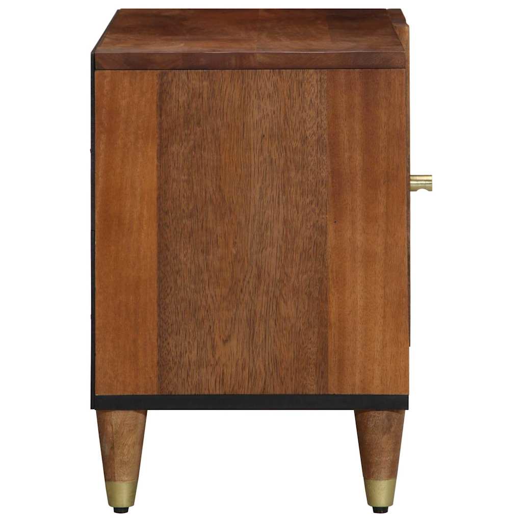 Mobile TV Marrone 80 x 31.5 x 46 cm Legno massello di mango