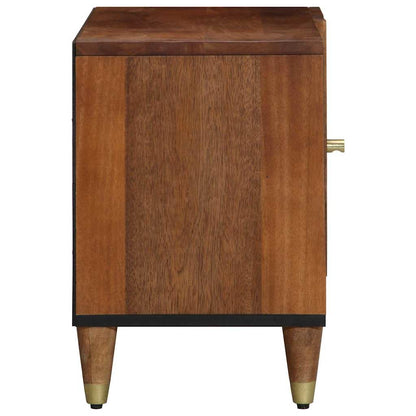 Mobile TV Marrone 80 x 31.5 x 46 cm Legno massello di mango