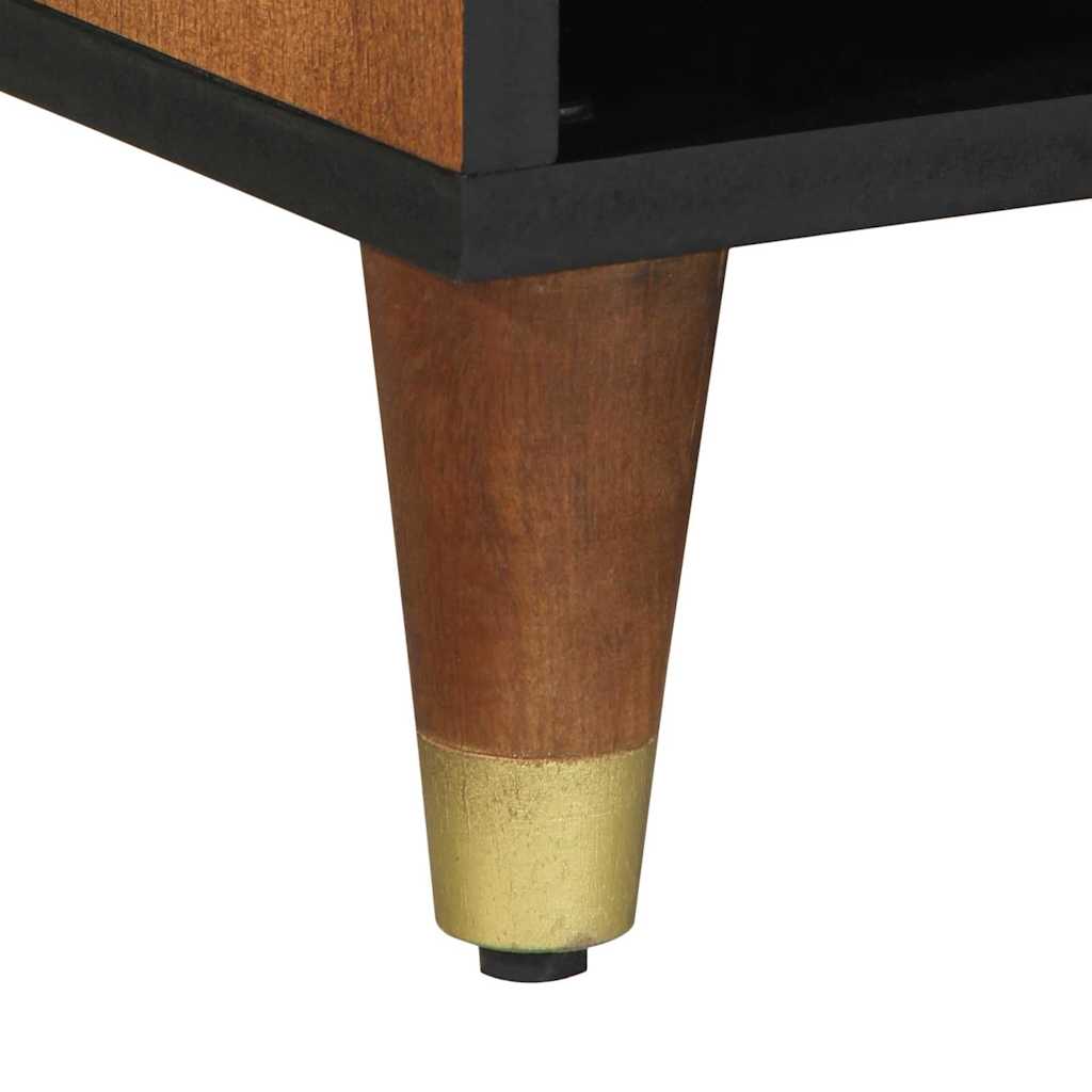 Mobile TV Marrone 100 x 33.5 x 46 cm Legno massello di mango