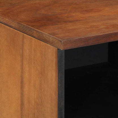 Mobile TV Marrone 100 x 33.5 x 46 cm Legno massello di mango