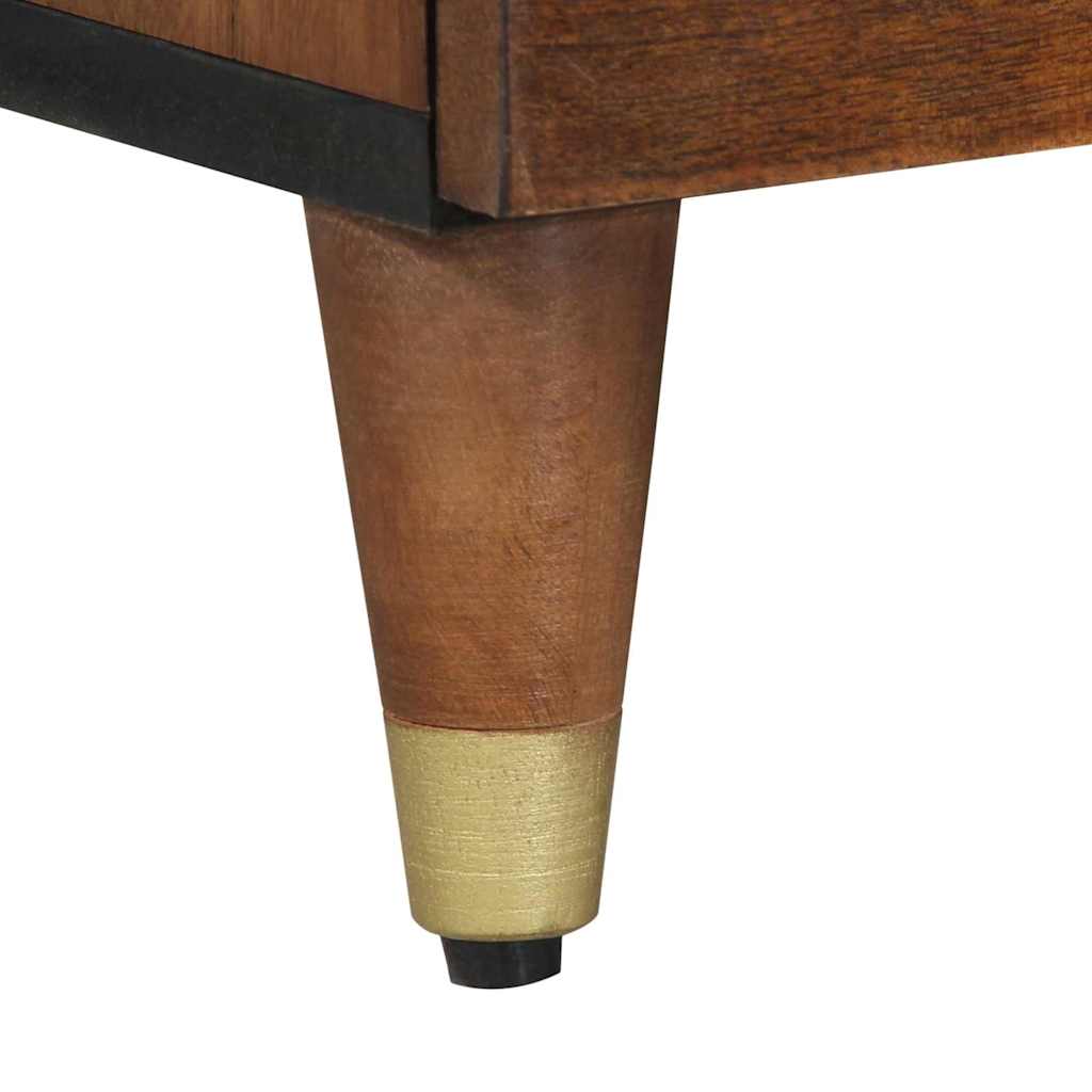 Mobile TV Marrone 100 x 33.5 x 46 cm Legno massello di mango