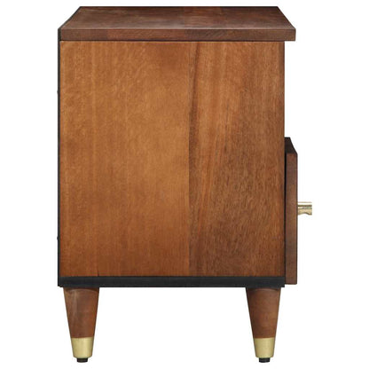 Mobile TV Marrone 100 x 33.5 x 46 cm Legno massello di mango