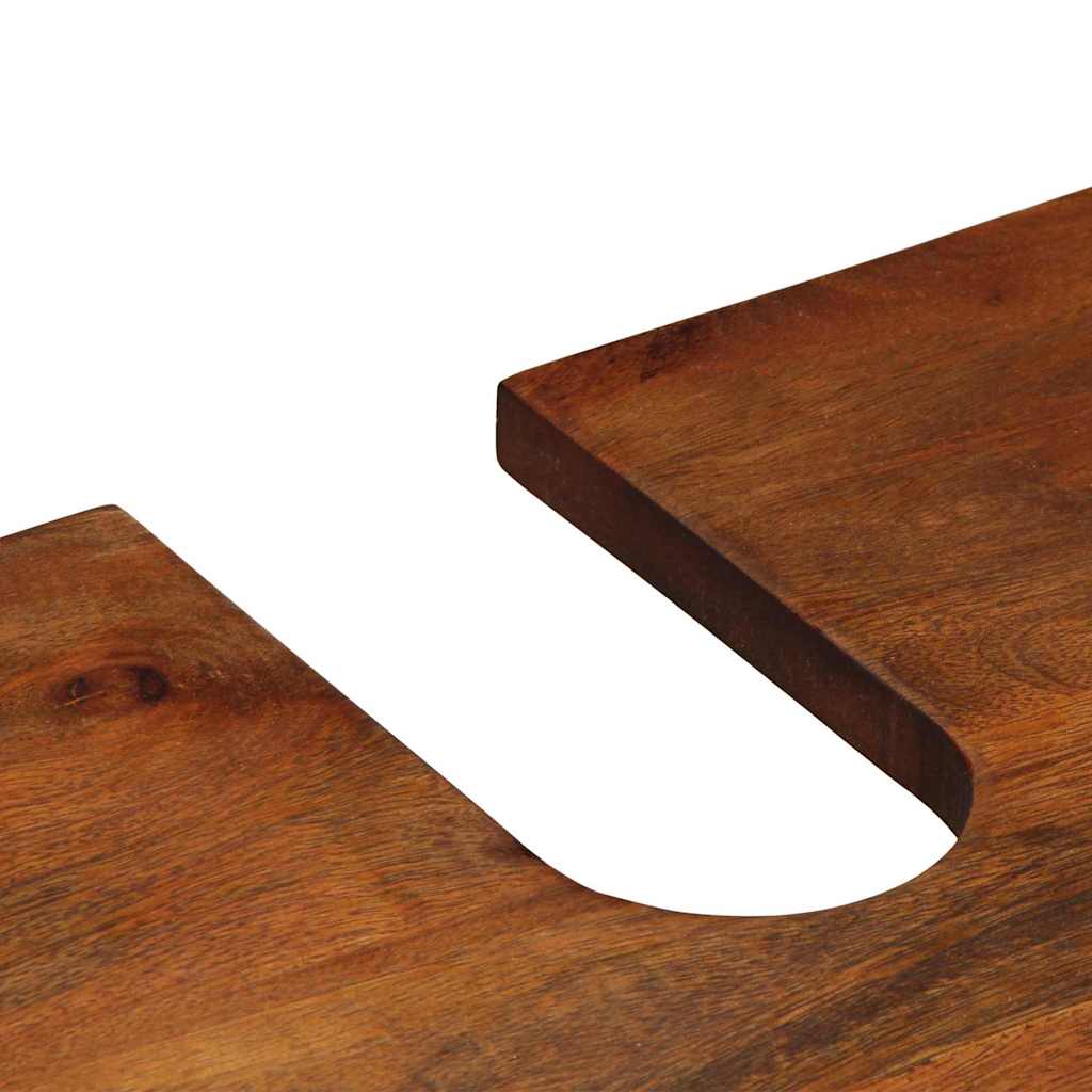 Mobile sottolavabo con porta marrone ambrato 62 x 33 x 58 cm