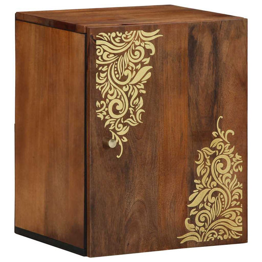 Armadietto a muro con porta Marrone miele 38 x 33 x 48 cm | homemem39