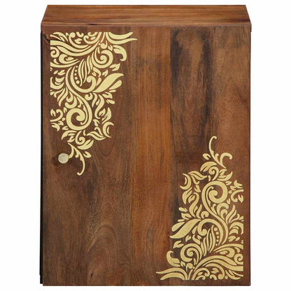 Armadietto a muro con porta Marrone miele 38 x 33 x 48 cm | homemem39