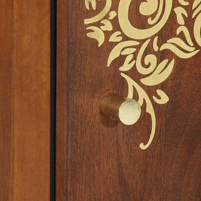 Mobile da Bagno con porta marrone ambrato 38 x 33 x 58 cm