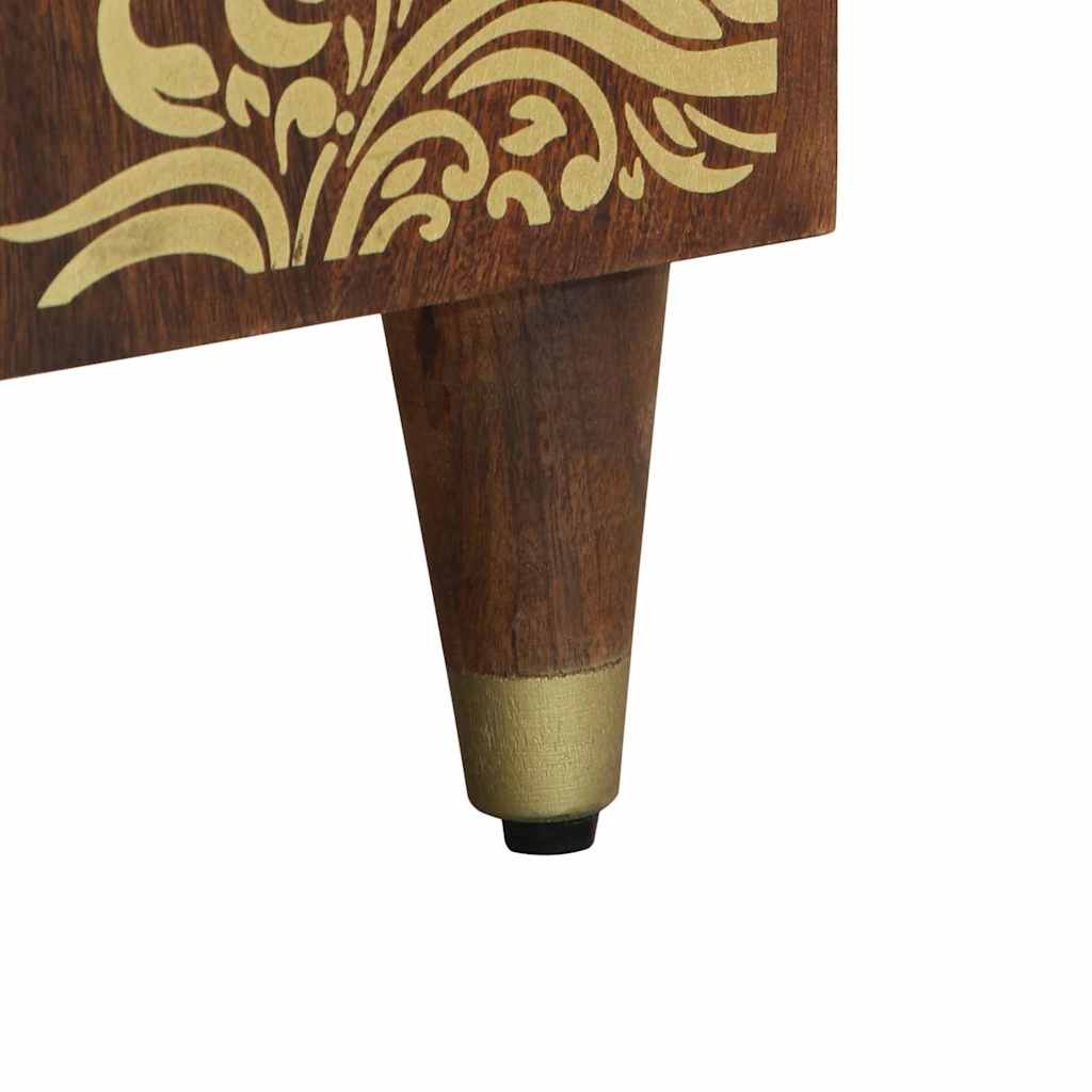 Mobile da Bagno con porta marrone ambrato 38 x 33 x 58 cm