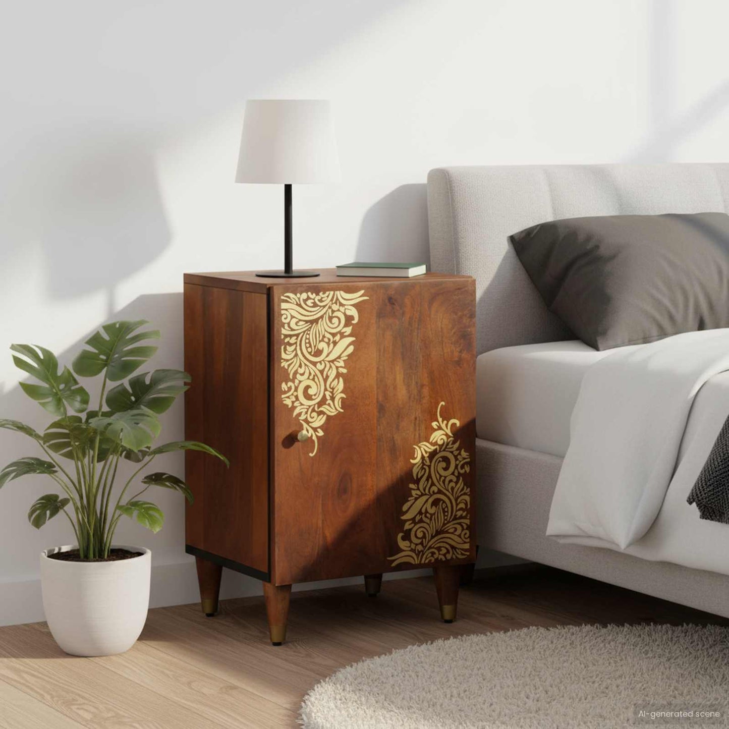 Mobile da Bagno con archiviazione Marrone miele 38 x 33 x 58 cm | homemem39