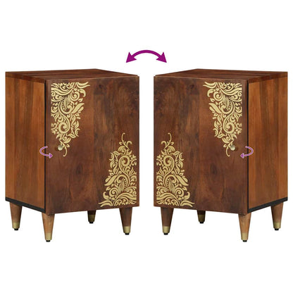 Mobile da Bagno con porta marrone ambrato 38 x 33 x 58 cm