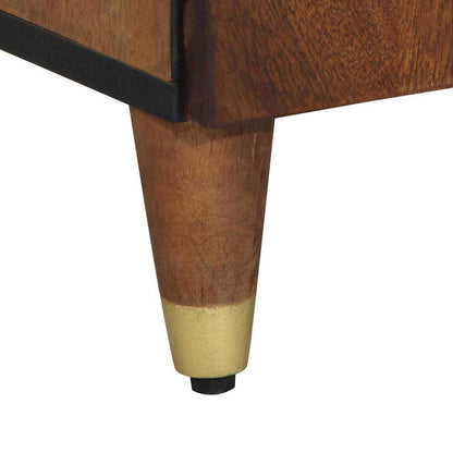 Credenza con cassetto marrone ambrato 38 x 33.5 x 160 cm