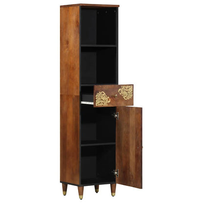 Credenza con cassetto marrone ambrato 38 x 33.5 x 160 cm