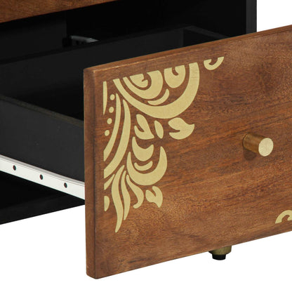 Credenza Marrone 40 x 33 x 75 cm Legno di mango massello
