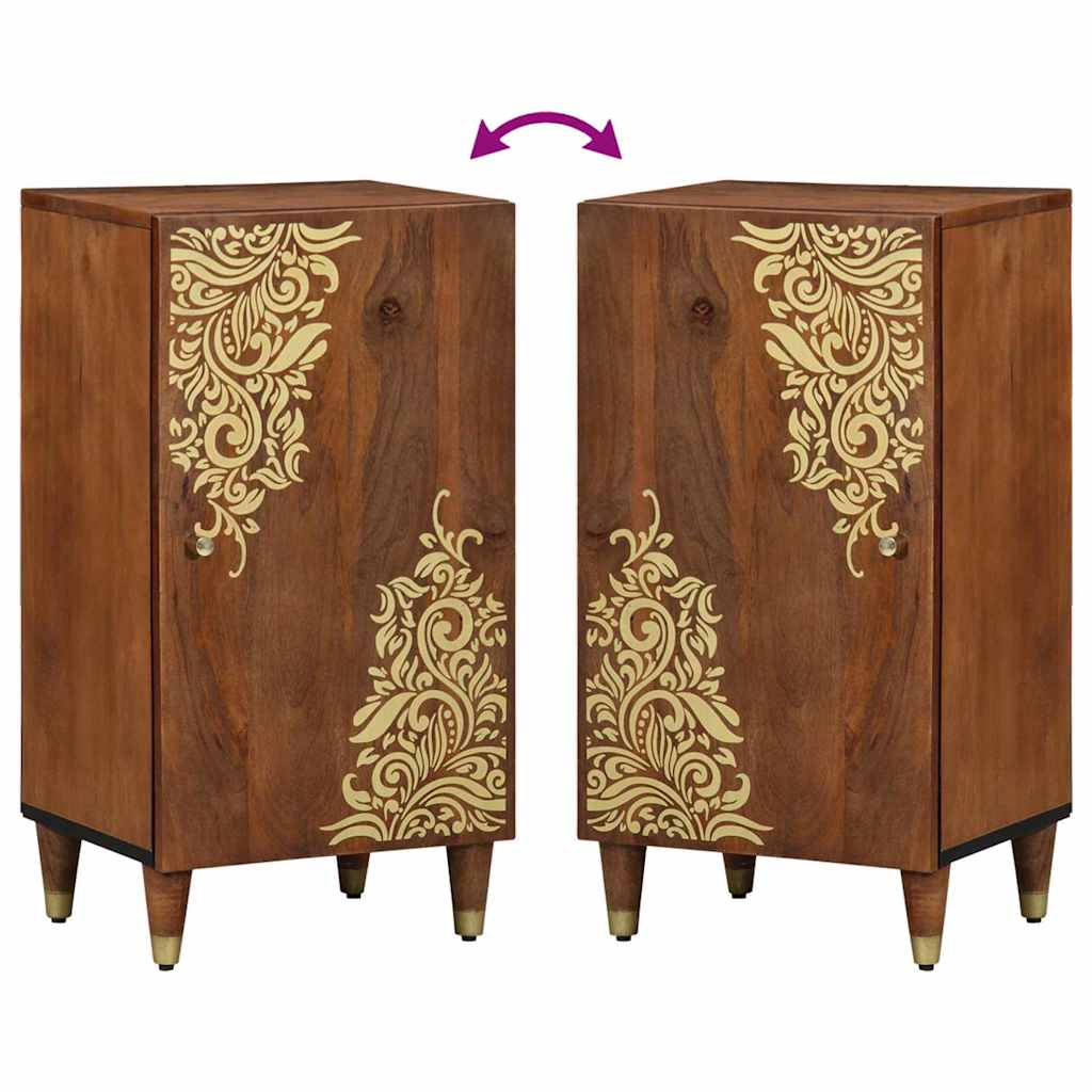 Credenza Marrone 40 x 33.5 x 75 cm Legno massello di mango