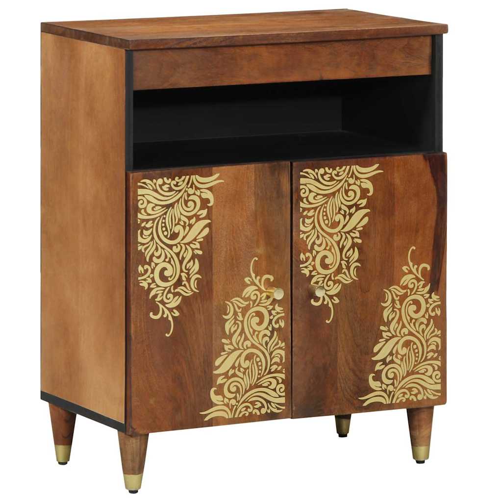 Credenza Marrone 60 x 33.5 x 75 cm Legno massello di mango