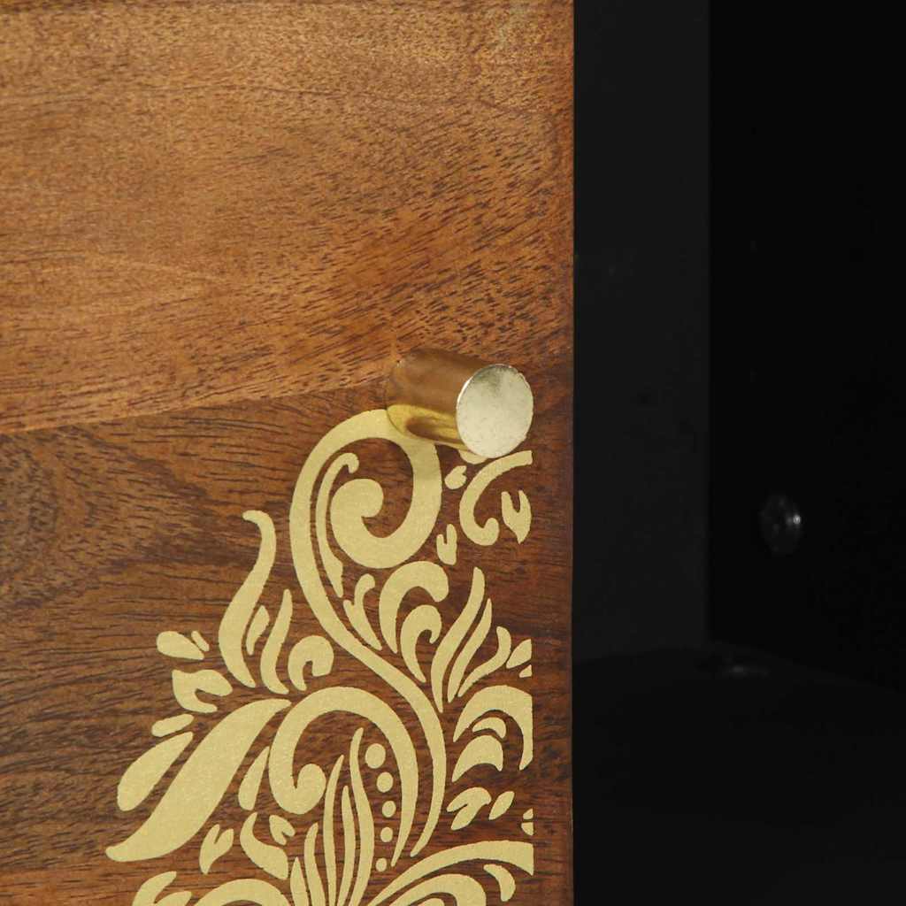 Credenza Marrone 80 x 33.5 x 75 cm Legno massello di mango