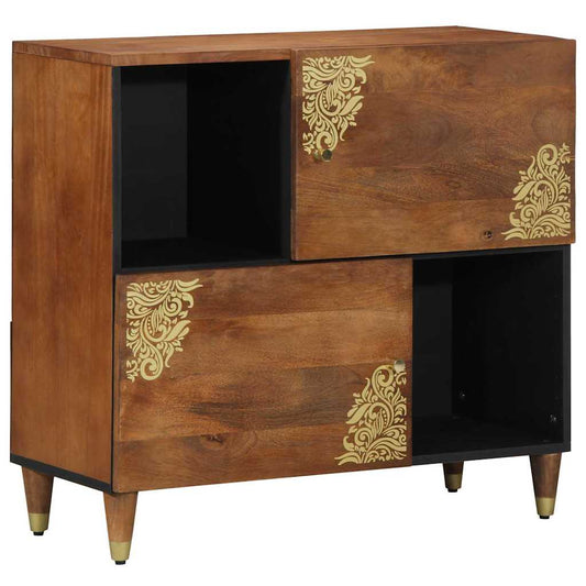 Credenza Marrone 80 x 33.5 x 75 cm Legno massello di mango